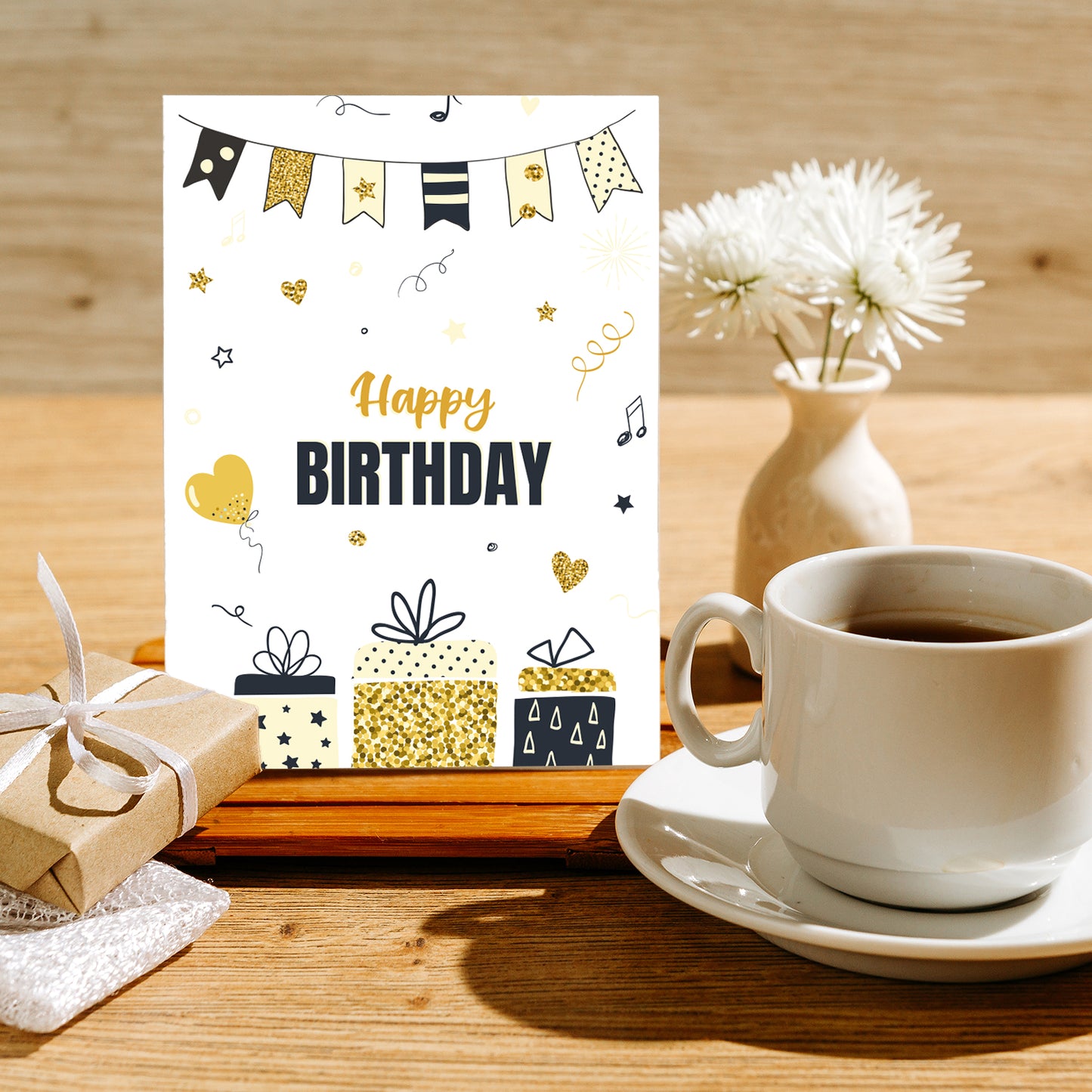 6 Premium Geburtstagskarten Happy birthday 18x12cm + 6 Kuverts Geburtstag Karten