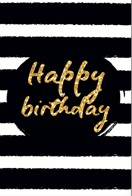 3 Premium Geburtstagskarten Happy Birthday 18x12cm + 3 Kuverts Geburtstag Karten