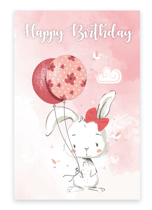 1 edle Geburtstagskarte Happy Birthday Klappkarte 18x12cm mit 1 weißen Umschlag Merz Designkarten