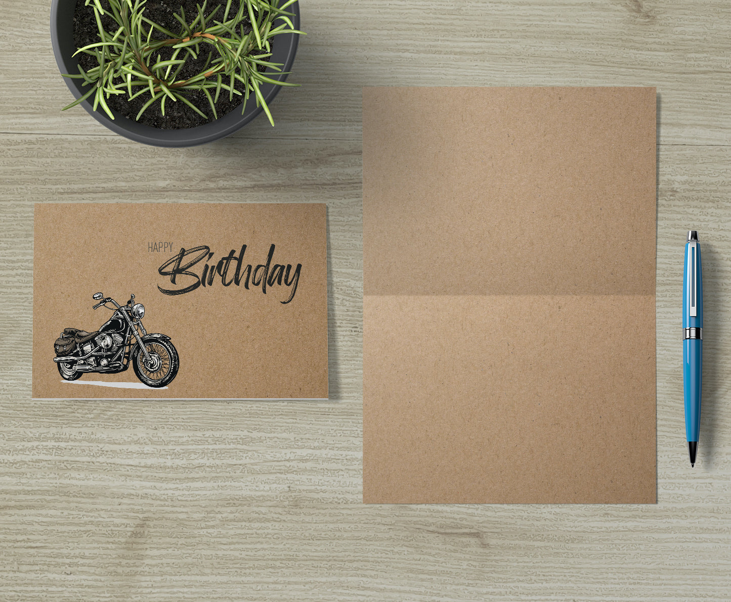 1 Premium Geburtstagskarte Happy Birthday 18x12cm Querformat mit Umschlag