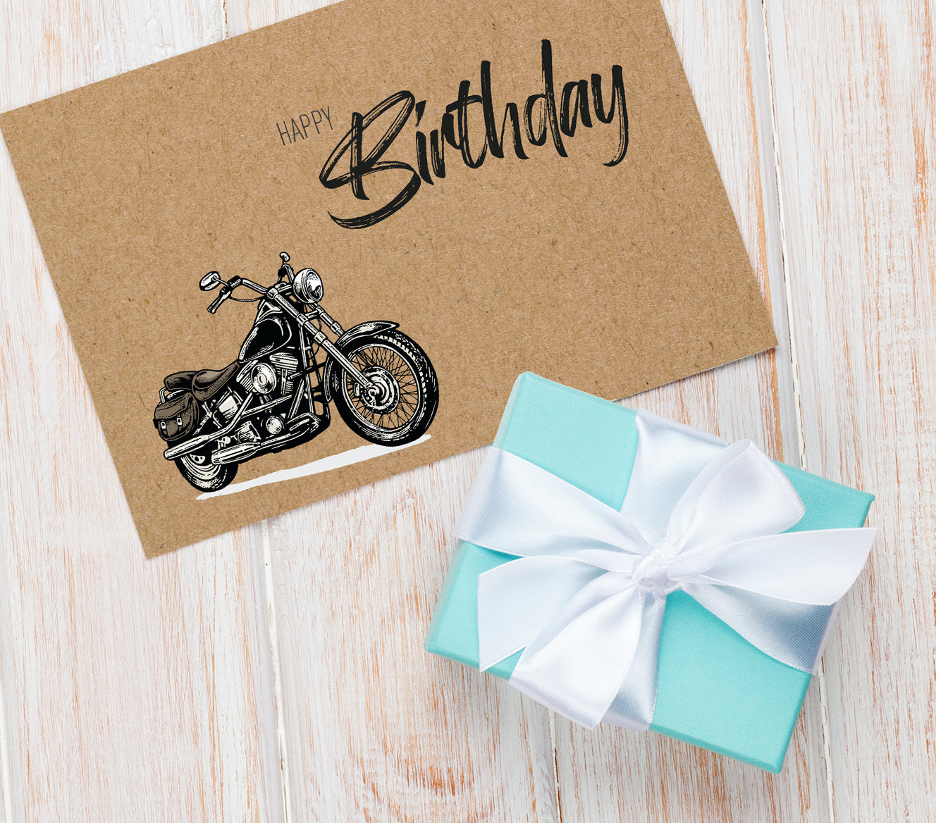 1 Premium Geburtstagskarte Happy Birthday 18x12cm Querformat mit Umschlag