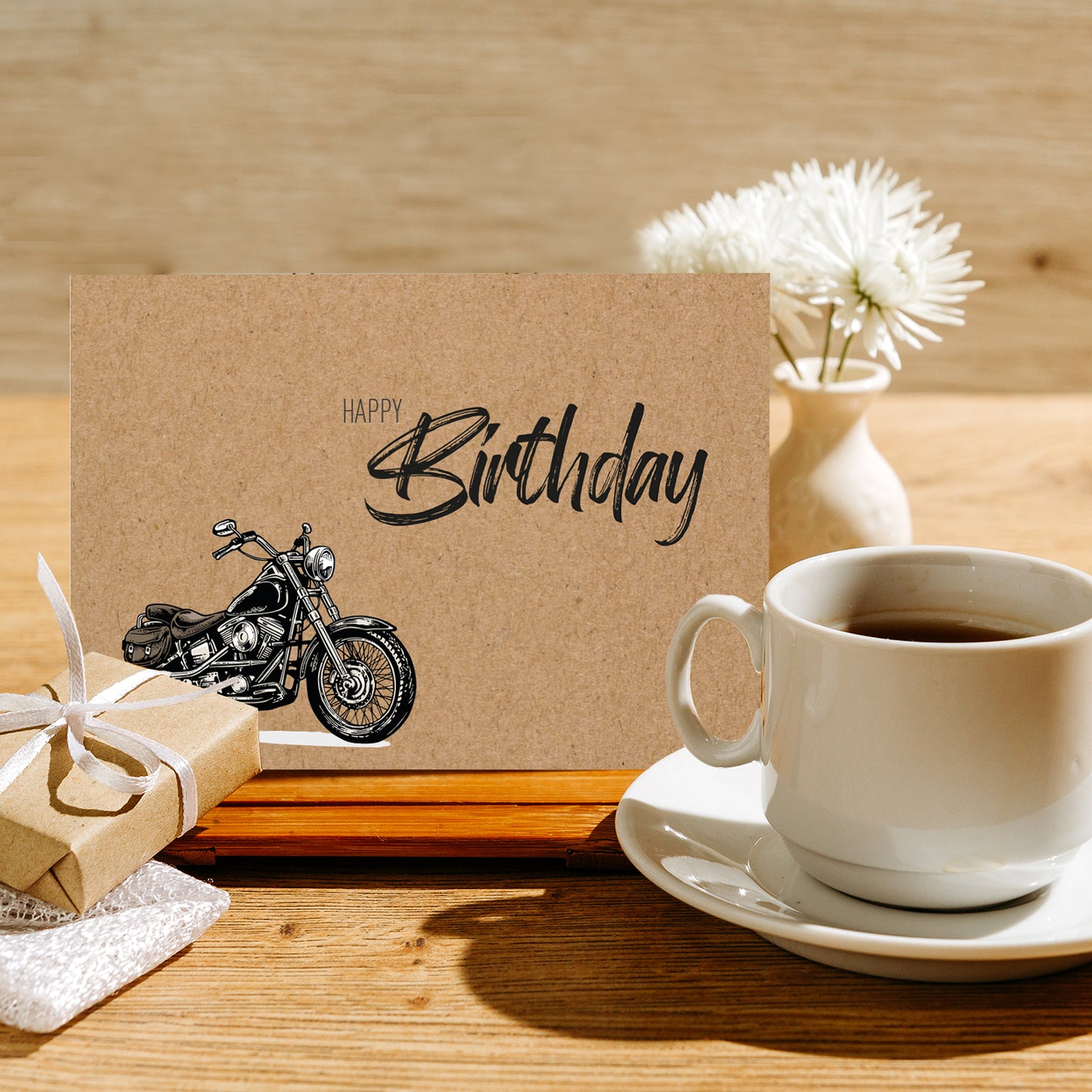 1 Premium Geburtstagskarte Happy Birthday 18x12cm Querformat mit Umschlag