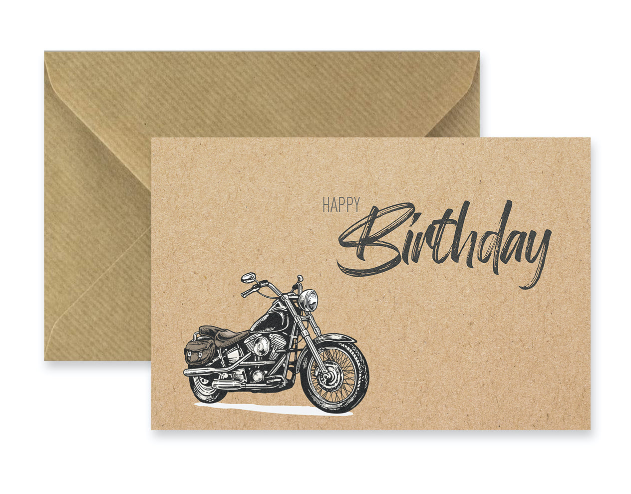 1 Premium Geburtstagskarte Happy Birthday 18x12cm Querformat mit Umschlag