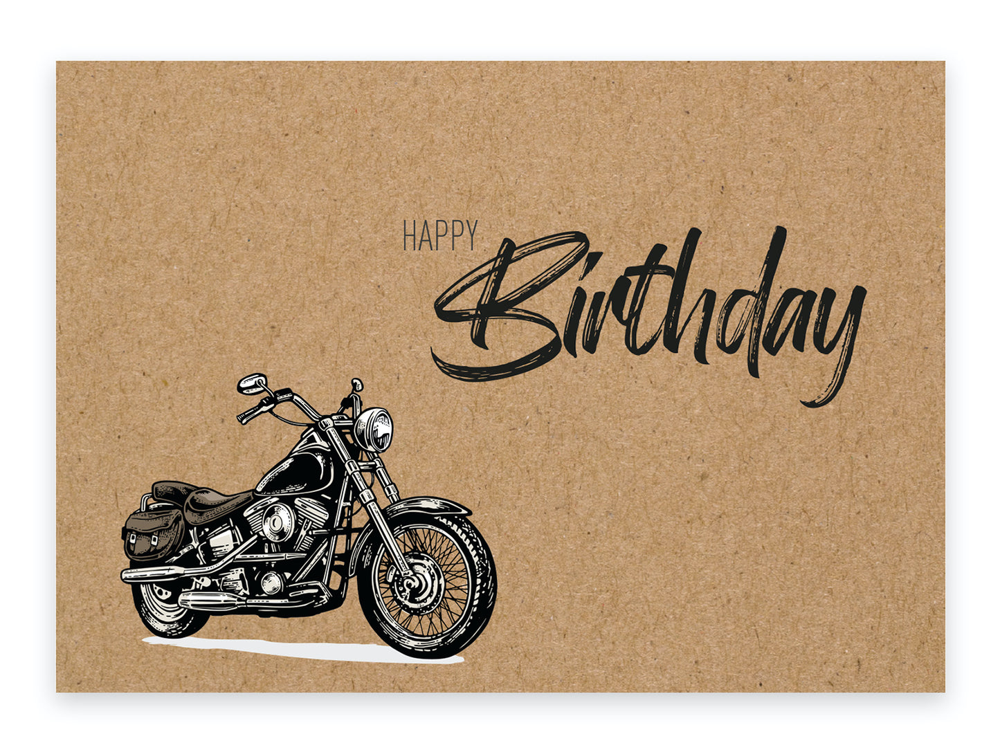 1 Premium Geburtstagskarte Happy Birthday 18x12cm Querformat mit Umschlag