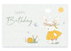 1 edle Geburtstagskarte Happy Birthday Klappkarte 18x12cm mit 1 weißen Umschlag