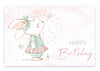 1 edle Geburtstagskarte Happy Birthday Klappkarte 18x12cm mit 1 weißen Umschlag