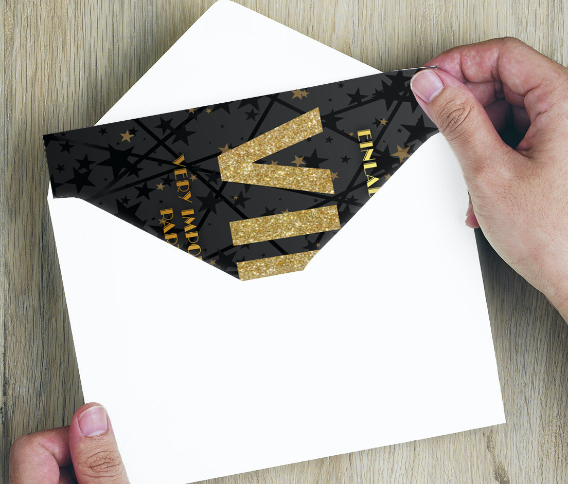 12 Einladungskarten Karte Geburtstagseinladung VIP Kindergeburtstag 14,8x10,5cm