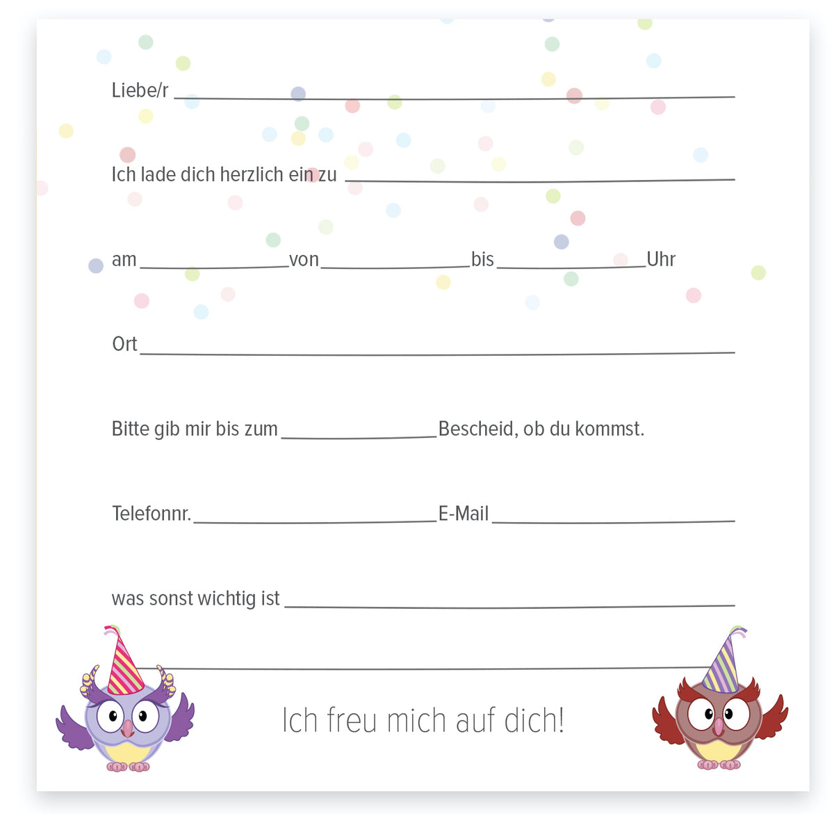 CELEBR8 12 Einladungskarten mit Umschlägen mit lustigen Eulen und Uhus/ Einladungen zum Kindergeburtstag für Jungen und Mädchen im Set für die Geburtstags-Party CELEBR8 12 Einladungskarten mit Umschlägen mit lustigen Eulen und Uhus/ Einladungen zum Kindergeburtstag für Jungen und Mädchen im Set für die Geburtstags-Party