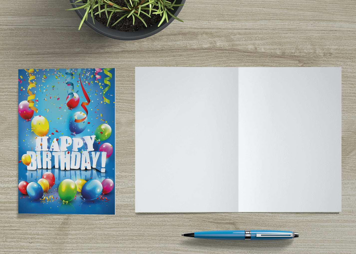 2 Premium Geburtstagskarte Happy Birthday 18x12cm mit Umschlag