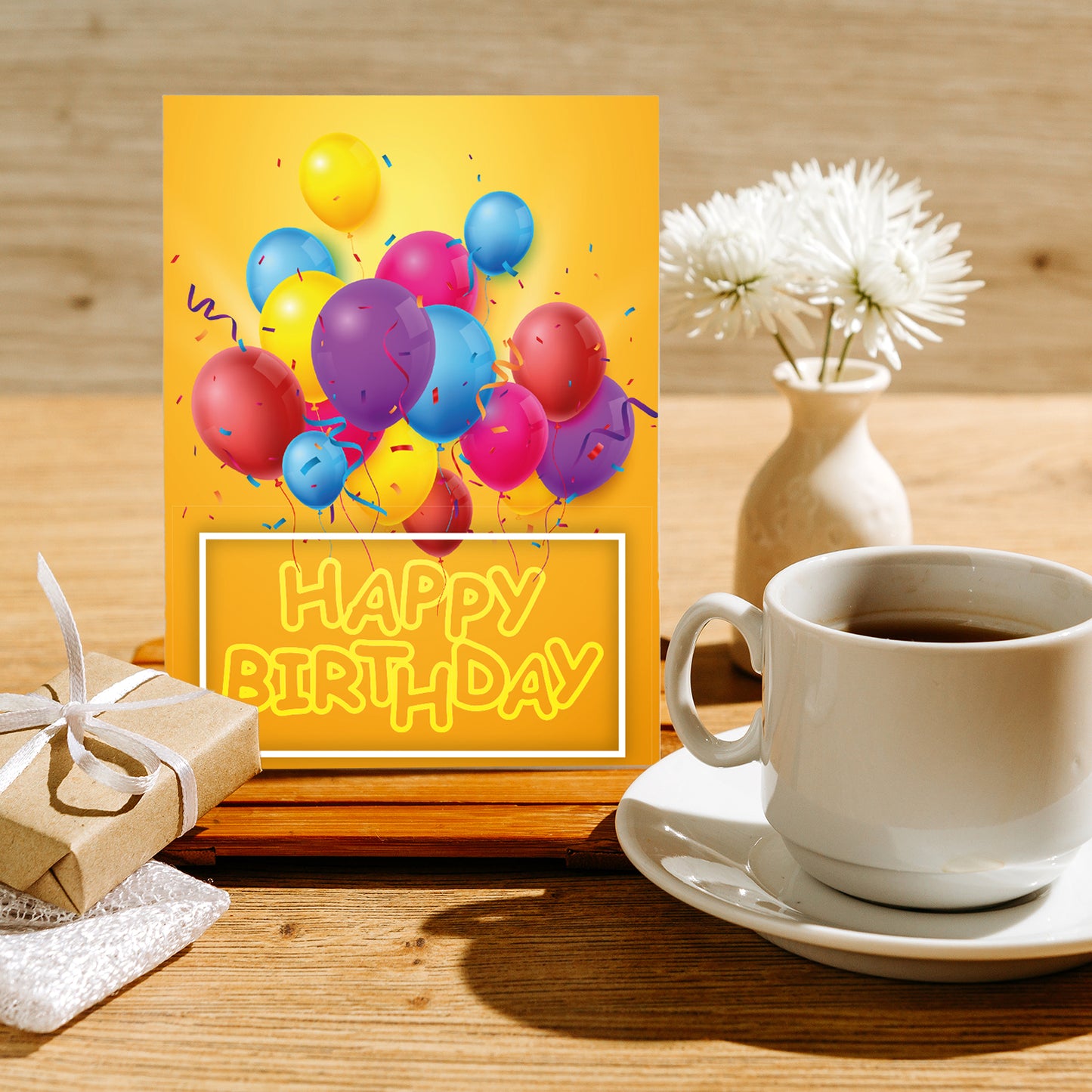 1 Premium Geburtstagskarte Happy Birthday 18x12cm mit Umschlag