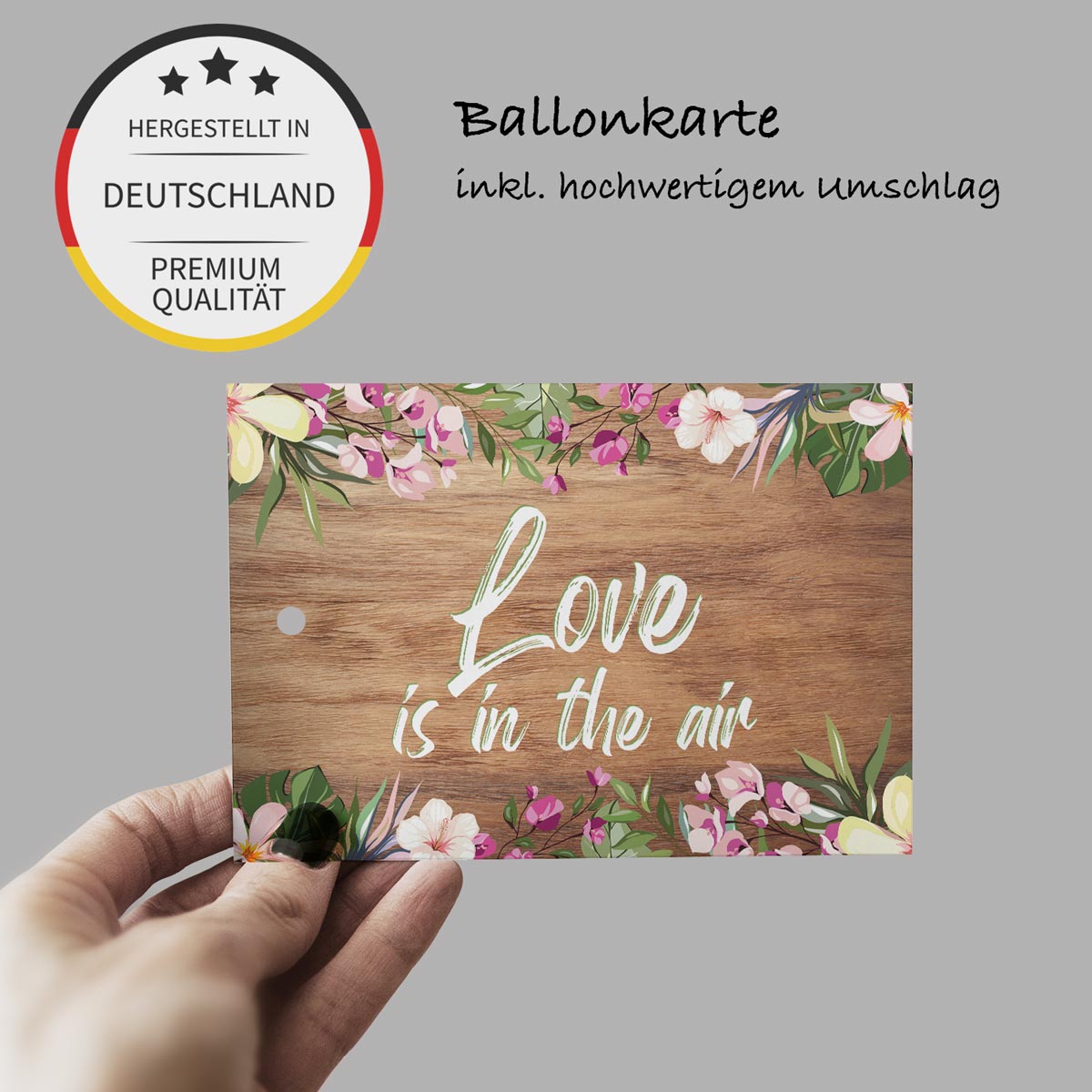 50 Ballonkarten Luftballonkarten Ballonflugkarten Weitflugkarten Hochzeit