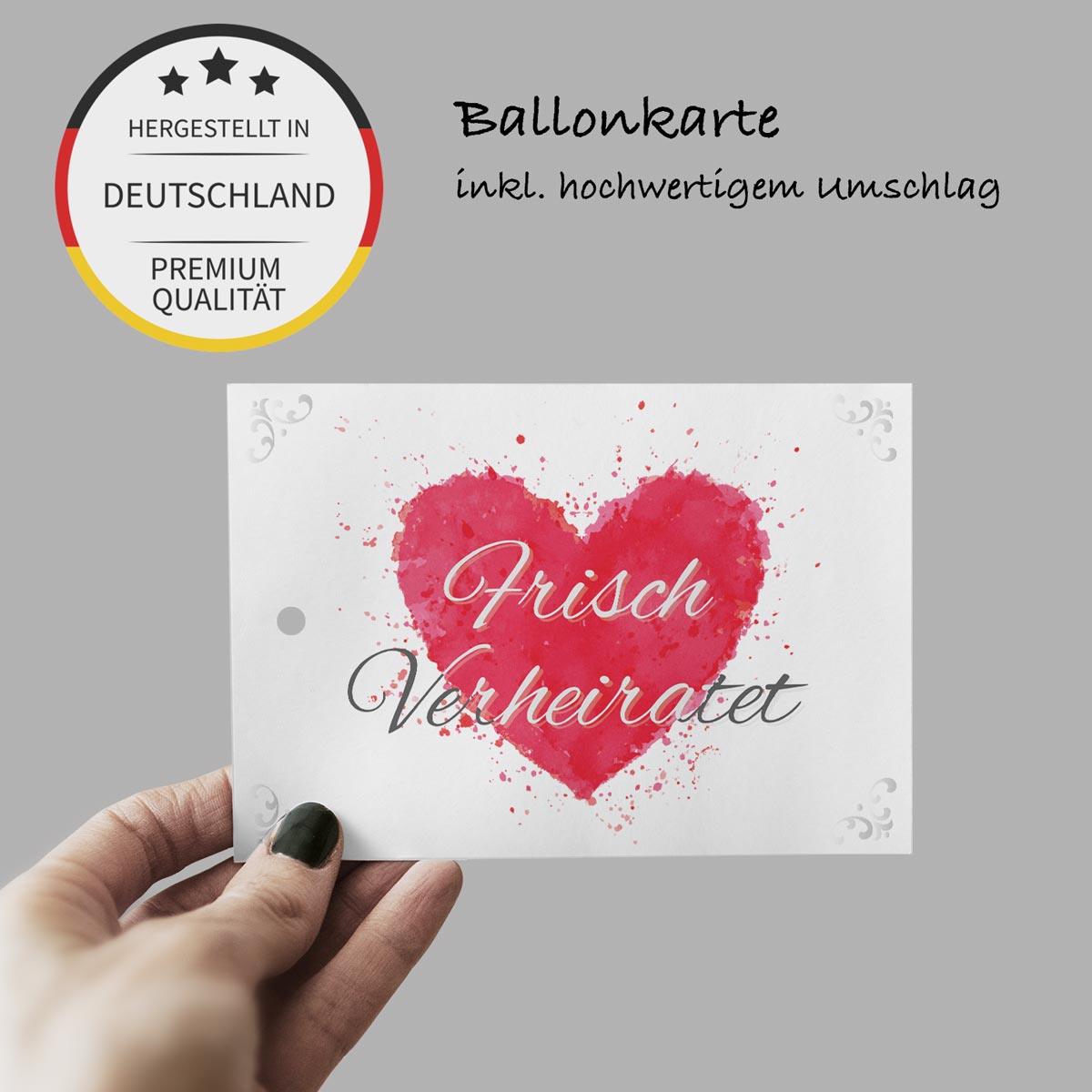 50 Ballonkarten Luftballonkarten Ballonflugkarten Weitflugkarten Hochzeit