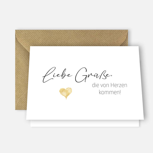1 edle Grußkarte Klappkarte Geburtstagskarte Freundschaft Freundin Danke Karte