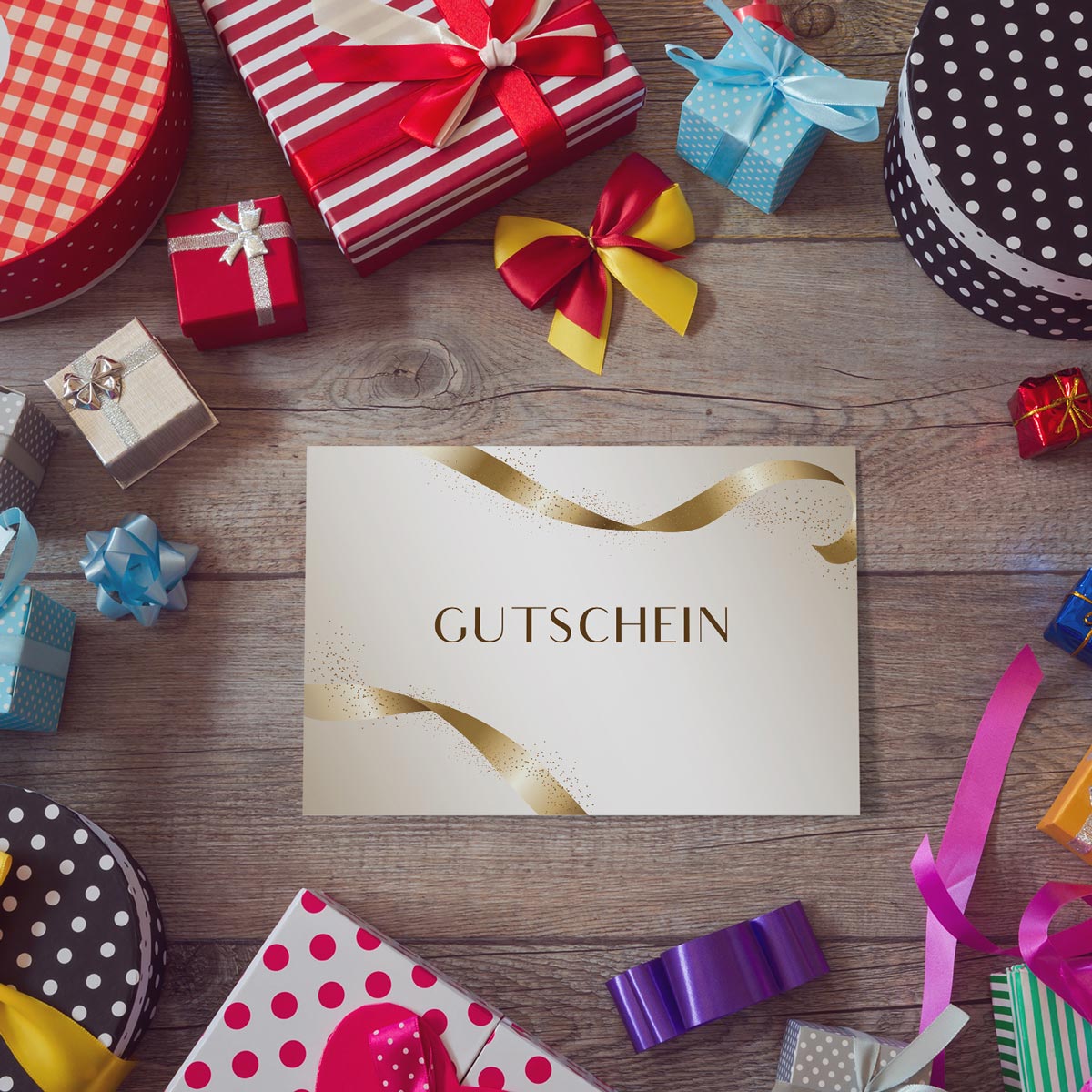 1 Gutscheinkarte Gutschein Klappkarte 12x18cm mit Kuvert Geschenkgutschein