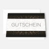 1 Gutscheinkarte Gutschein Klappkarte 12x18cm mit Kuvert Geschenkgutschein