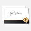 1 Gutscheinkarte Gutschein Klappkarte 12x18cm mit Kuvert Geschenkgutschein