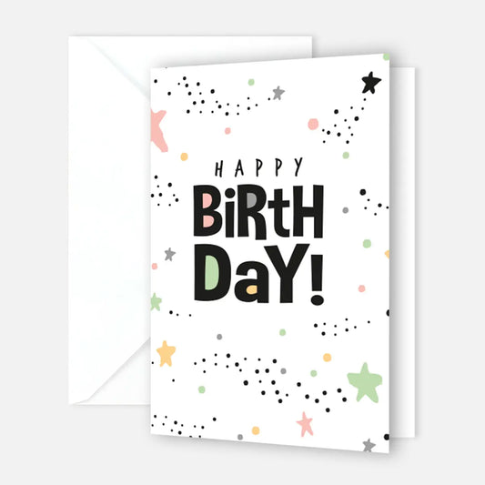 1 Premium Geburtstagskarte Happy Birthday 18x12cm mit Umschlag