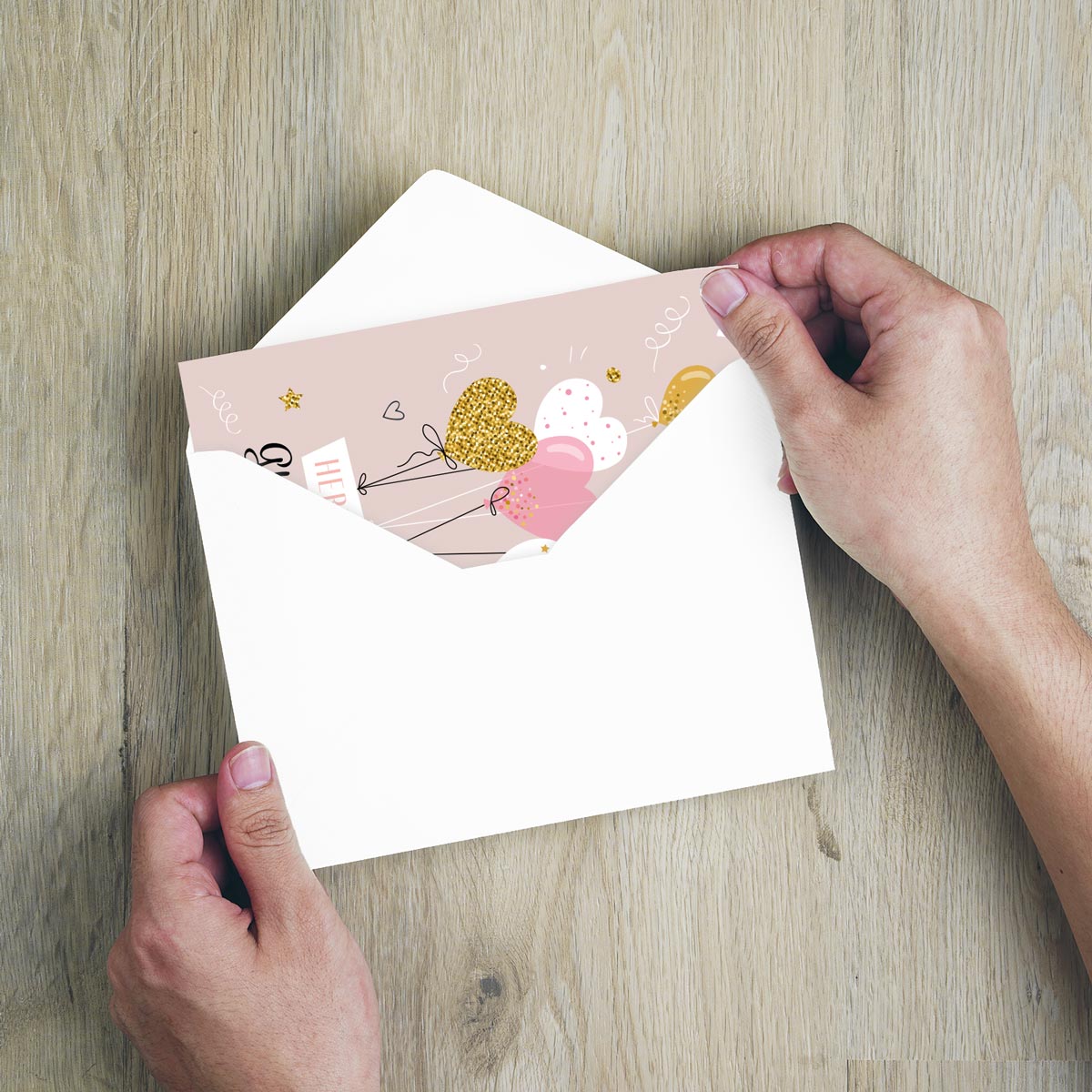 1 Premium Geburtstagskarte Happy Birthday 18x12cm mit Umschlag