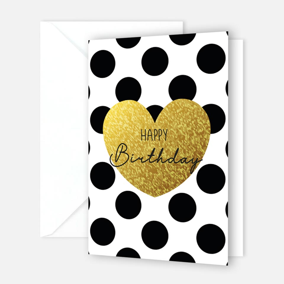 1 Premium Geburtstagskarte Happy Birthday 18x12cm mit Umschlag