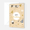 6 Premium Geburtstagskarten Happy Birthday 18x12cm + 6 Kuverts Geburtstag Karten