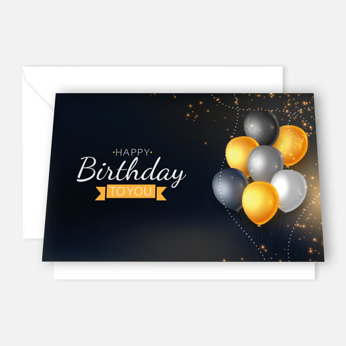 1 Premium Geburtstagskarte Happy Birthday 18x12cm mit Umschlag