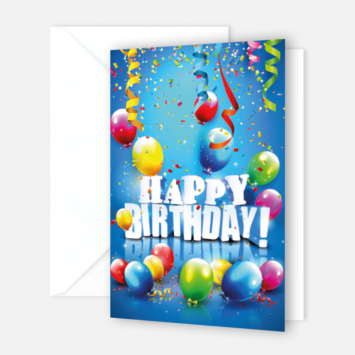 1 Premium Geburtstagskarte Happy Birthday 18x12cm mit Umschlag