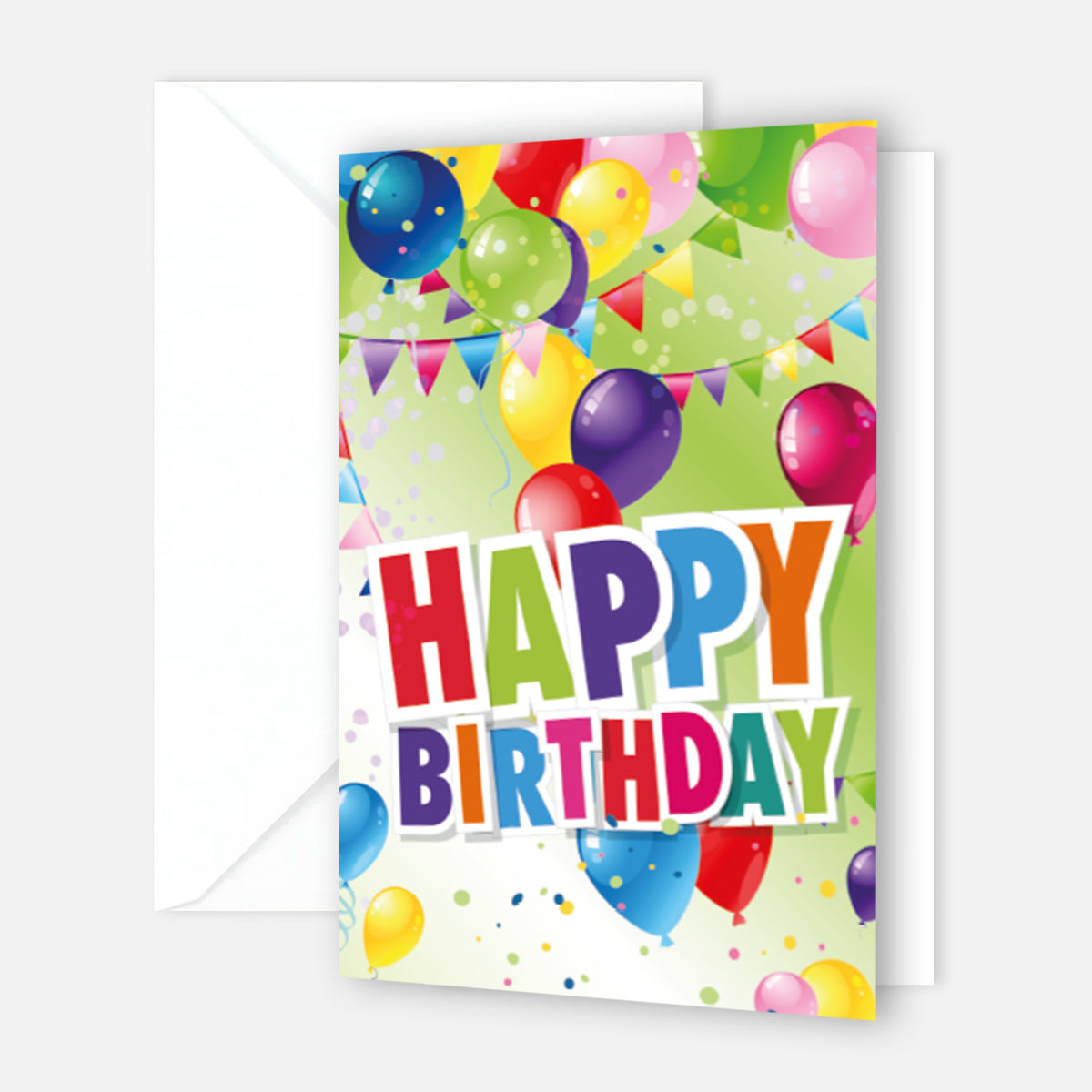 1 Premium Geburtstagskarte Happy Birthday 18x12cm mit Umschlag