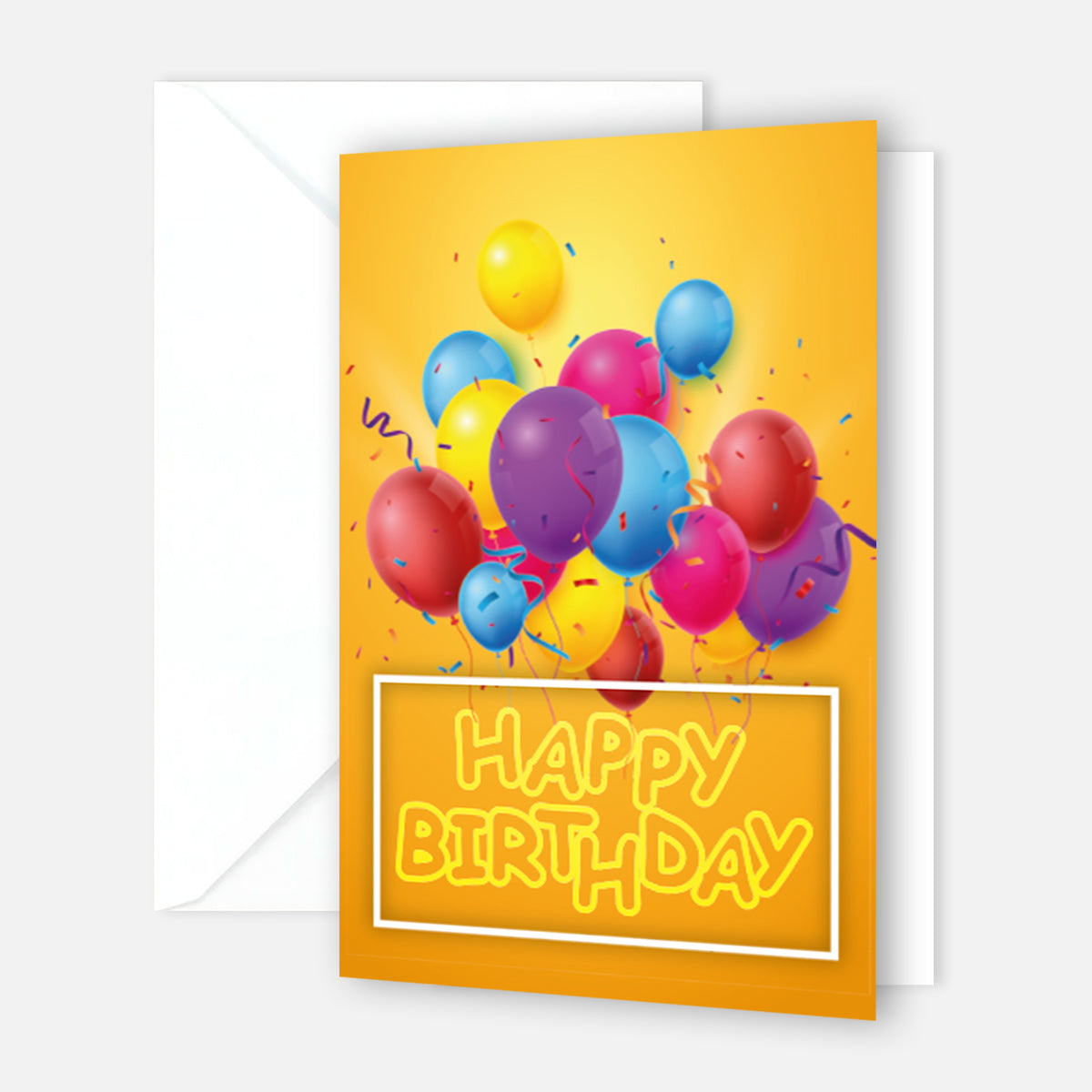 1 Premium Geburtstagskarte Happy Birthday 18x12cm mit Umschlag