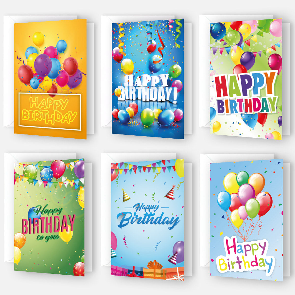 1 Premium Geburtstagskarte Happy Birthday 18x12cm mit Umschlag