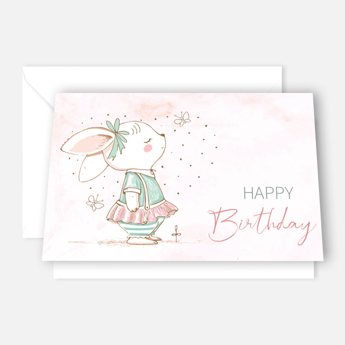 1 Premium Geburtstagskarte Happy Birthday 18x12cm mit Umschlag