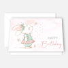5 Geburtstagskarten Happy Birthday Klappkarten 18x12cm mit 5 weißen Umschlägen