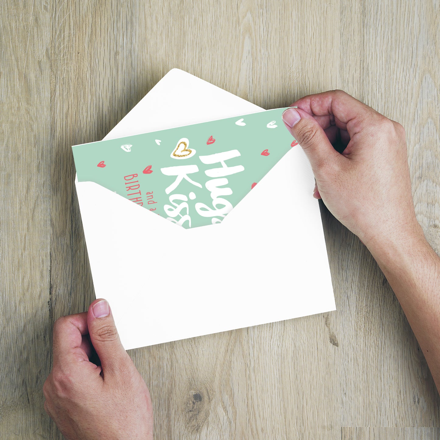 1 Premium Geburtstagskarte Happy Birthday 18x12cm mit Umschlag