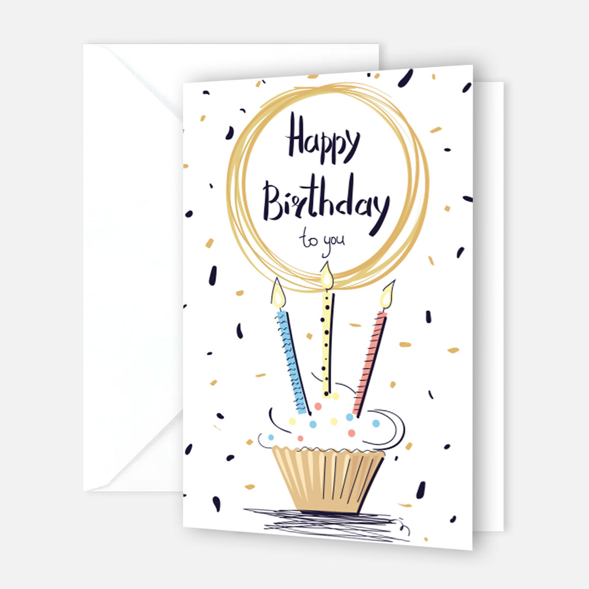 1 Premium Geburtstagskarte Happy Birthday 18x12cm mit Umschlag