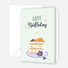 1 Premium Geburtstagskarte Happy Birthday 18x12cm mit Umschlag