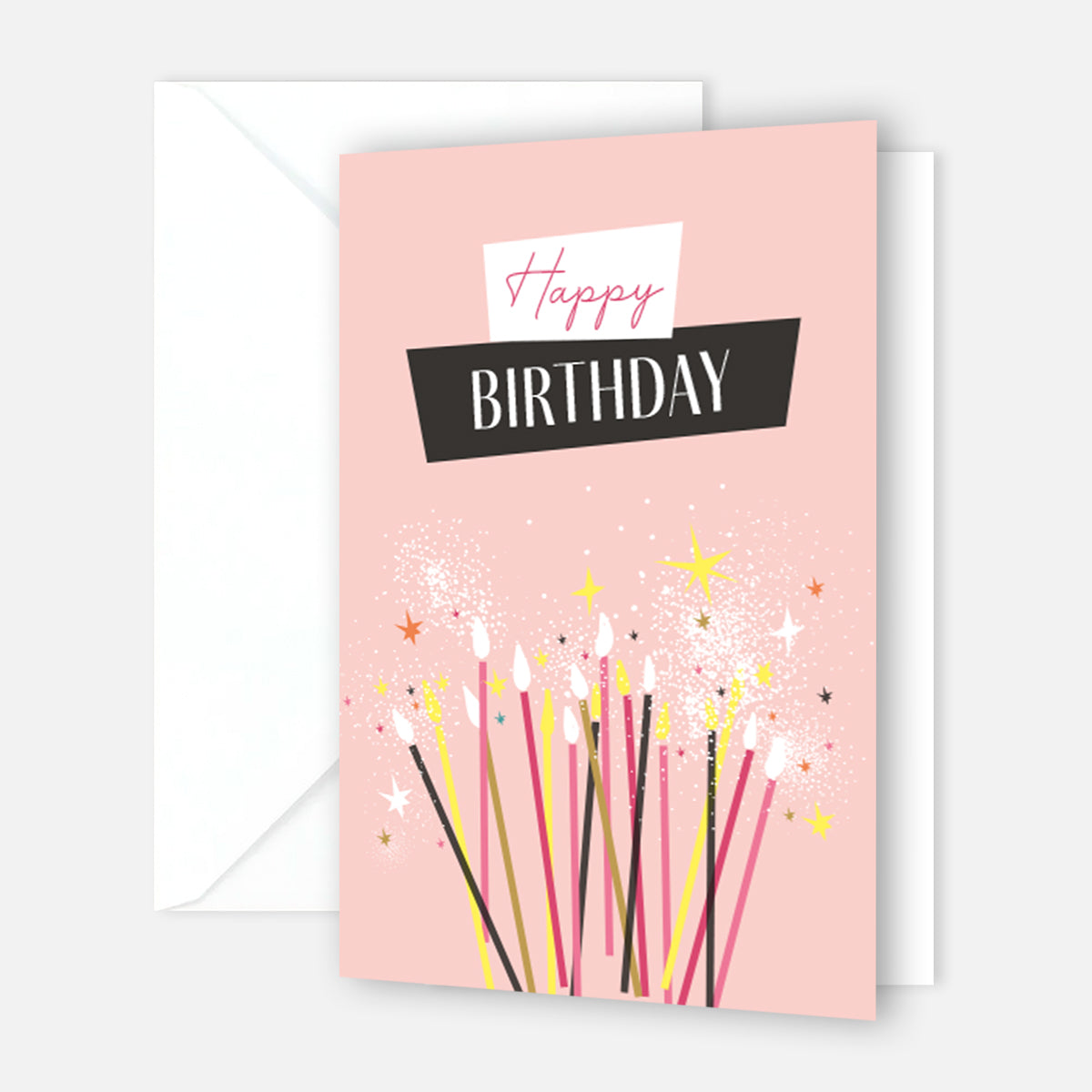 1 Premium Geburtstagskarten happy birthday 18x12cm + 4 Kuverts Geburtstag Karten