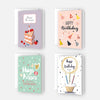 4 Premium Geburtstagskarten happy birthday 18x12cm + 4 Kuverts Geburtstag Karten