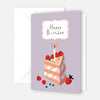1 Premium Geburtstagskarte Happy Birthday 18x12cm mit Umschlag