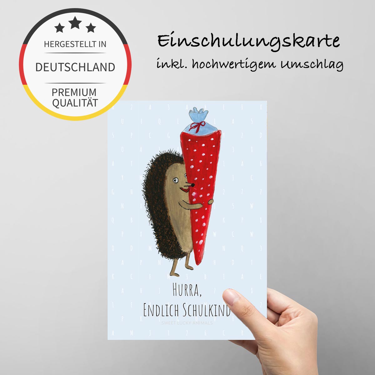 Wachsende Grußkarte zum Schulanfang I Back to School Karte mit Wachsende Grußkarte zum Schulanfang I Back to School Karte mit