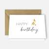 1 Geburtstagskarte für Fußballer 10,5x14,8cm happy birthday mit 1 Naturumschlag