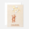 12 Einladungskarten Kindergeburtstag Teddy Postkarten 14,8x10,5cm + 12 Umschläge