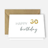 1 edle Geburtstagskarte zum 30. Geburtstag Klappkarte 10,5x14,8cm mit Umschlag