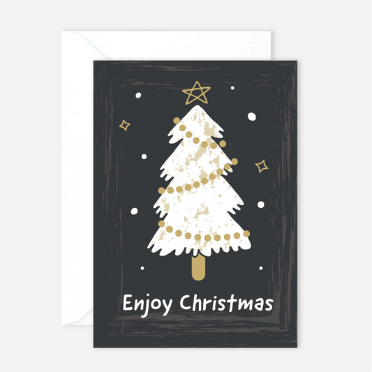 1 moderne Weihnachtskarte - Postkarte 10,5 x 14,8cm