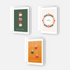 Edles Weihnachtskartenset 3 Karten - 10,5x14,8cm - italienisches Designerpapier