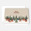 Edle Weihnachtskarte - 10,5x14,8cm - inkl. 1 weissen Umschlag