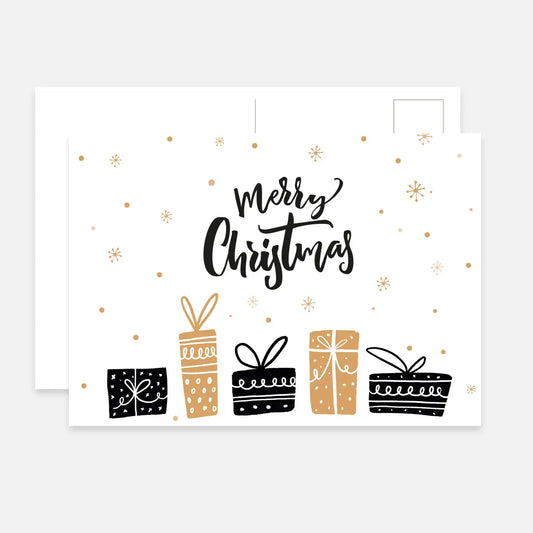 1 moderneWeihnachtskarte - Postkarte
