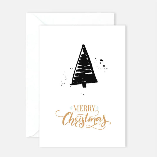 1 moderneWeihnachtskarte - Postkarte