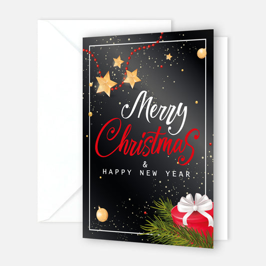 Bezaubernde Weihnachtskarte - inkl. Umschlag mit Weihnachtsmotiven