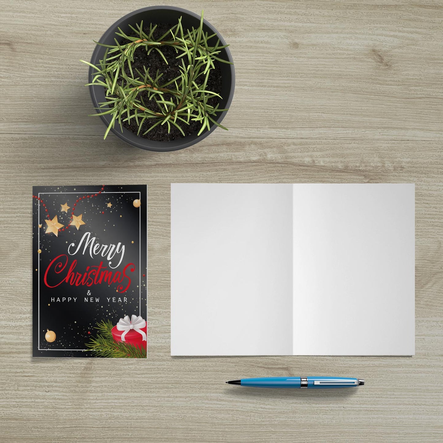Bezaubernde Weihnachtskarte - inkl. Umschlag mit Weihnachtsmotiven