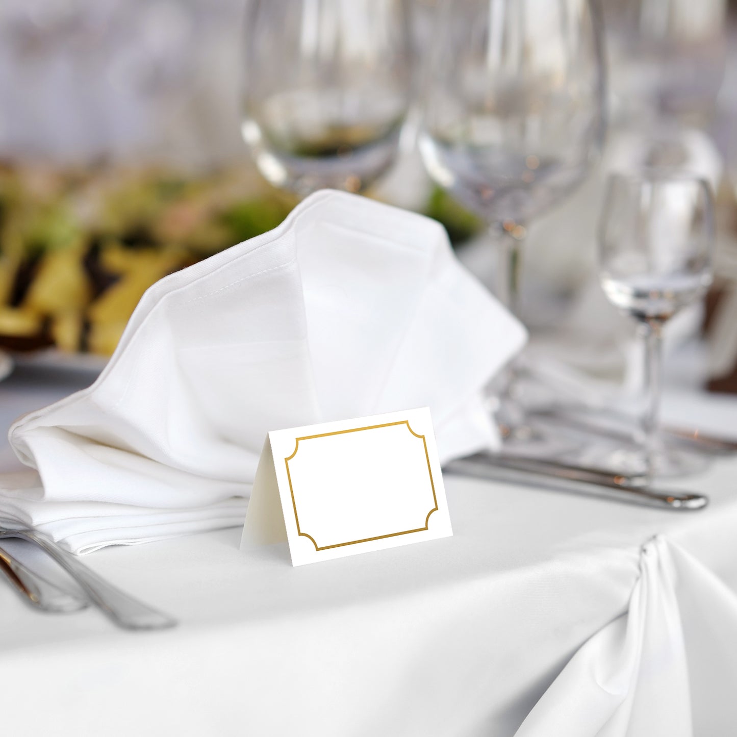 50 Premium-Tischkarten Platzkarten Namenskarten Namensschilder Hochzeit Feier