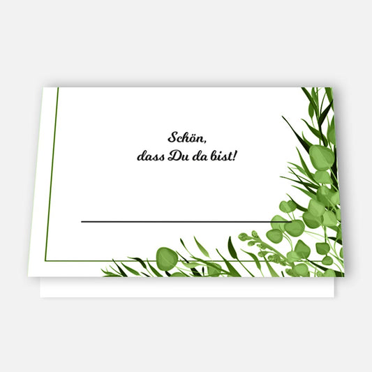 50 Premium-Tischkarten Platzkarten Namenskarten Namensschilder Hochzeit Feier